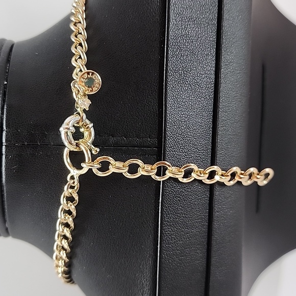 J. CREW  Salmon Orange Antique Gold Tone Multi-Strand Necklace - Picture 7 of 10